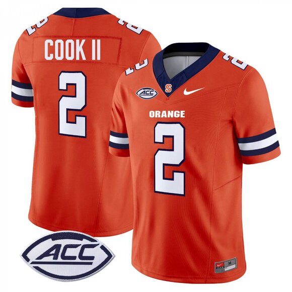Mens YouthsKids Johntay Cook II Stitched Orange Jersey Vapor